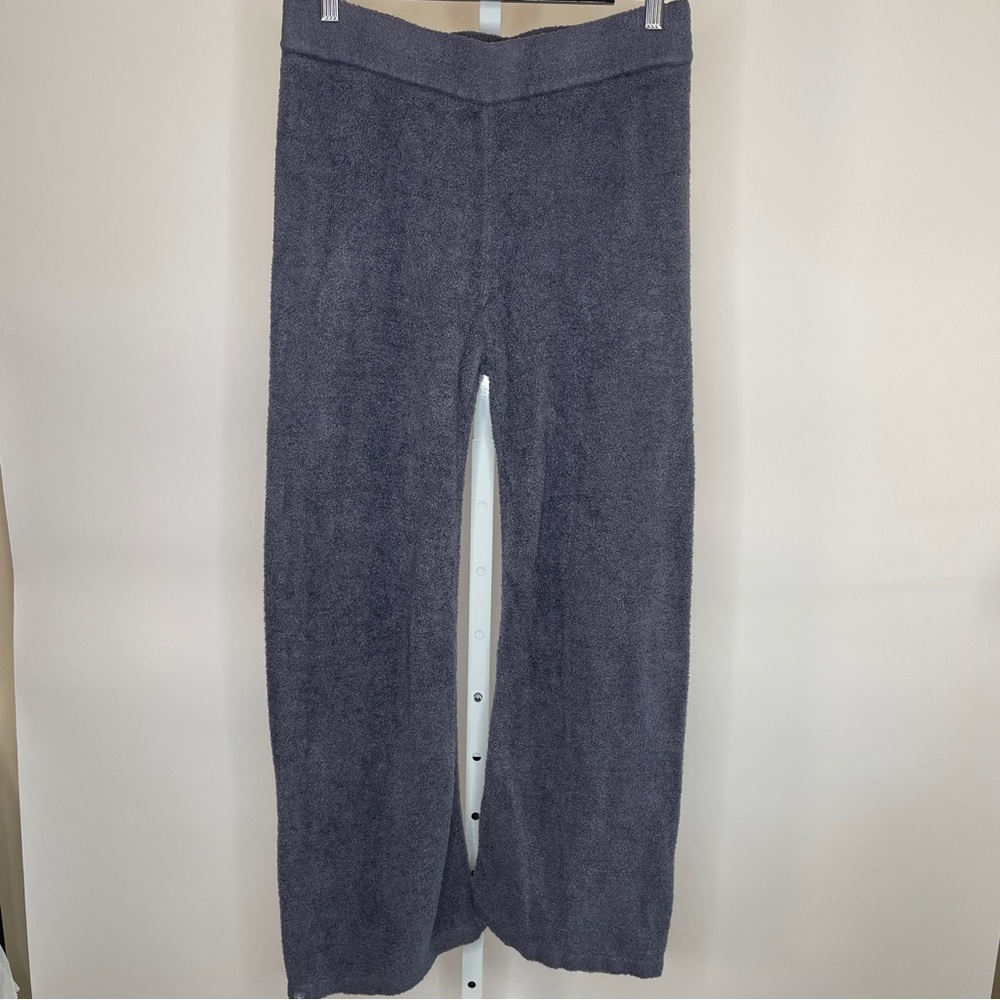 Barefoot Dreams | CozyChic Lite Knit Ankle Length Pants Baja Blue Size Medium - Picture 3 of 13